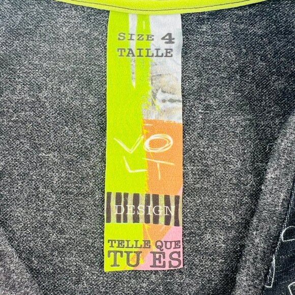 Volt Design Women's Long Sleeve Top size 4 Large Made in Canda Multicolor - Picture 2 of 6